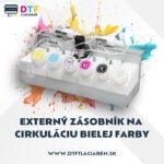 Externý zásobník na cirkuláciu bielej farby