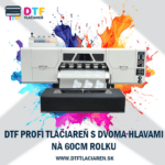 DTF Tlačiareň na 60cm rolku s dvoma hlavami